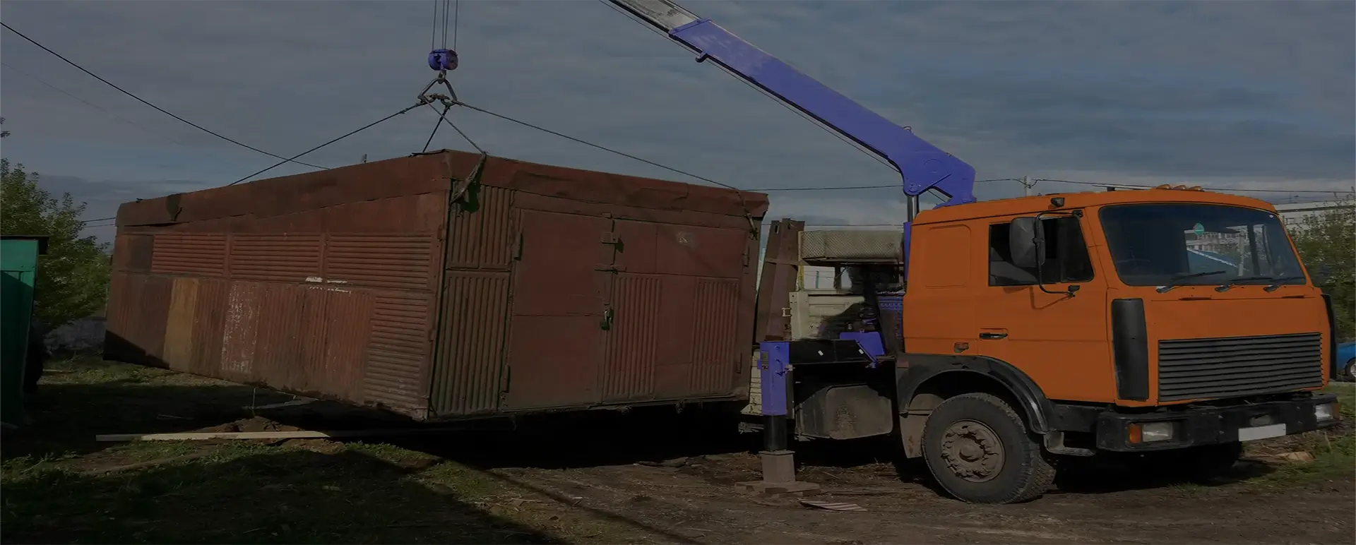 Оставить заявку для расчета цены на доставку железных гаражей пеналов по России из Давыдово специализированным транспортом